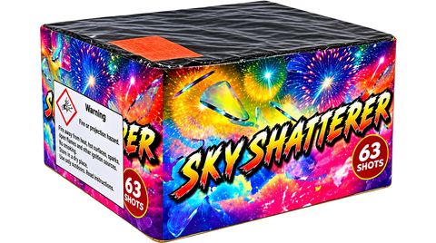 Sky Shatterer 63 Shot Cake By Chestnut Fireworks - BUY 1 GET 1 FREE! PRE-ORDER Available after 21/10/2026