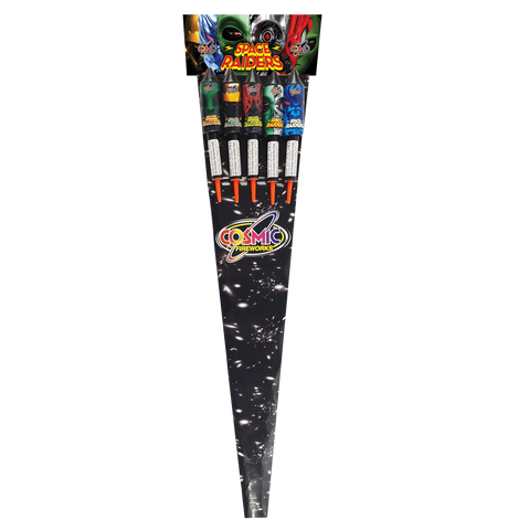 Space Raiders 5 Pcs Rocket Pack By Cosmic Fireworks - BUY 1 GET 1 FREE!