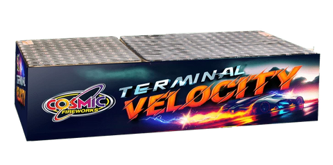 Terminal Velocity 140 Shots Compound Cake By Cosmic Fireworks - HALF PRICE SALE!