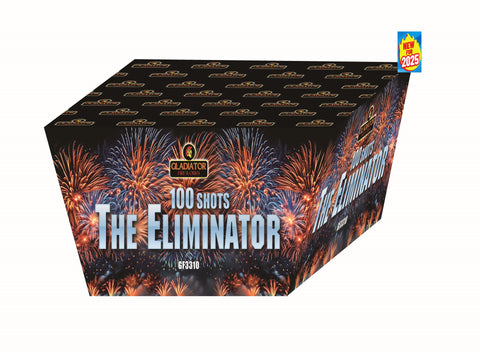 The Eliminator 100 Shot (Z Shape) Barrage By Gladiator Fireworks - BUY 1 GET 1 FREE!