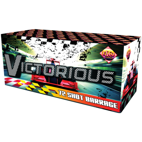 Victorious 72 Shot Barrage By Bright Star Fireworks - BUY 1 GET 1 FREE!