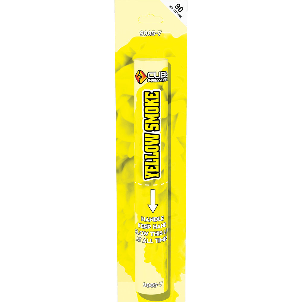 YELLOW Smoke Flare by Cube Fireworks - SALE!