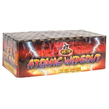 Atomic Wipeout 150 Shots By Night Star Fireworks - BUY 1 GET 1 FREE!