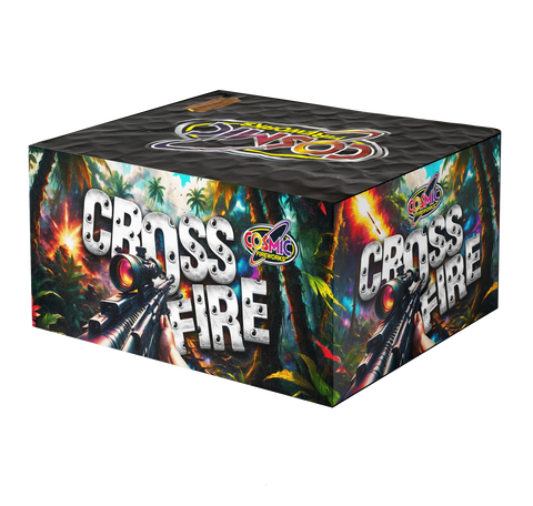 Crossfire 106 Shots By Cosmic Fireworks - BUY 1 GET 1 FREE!
