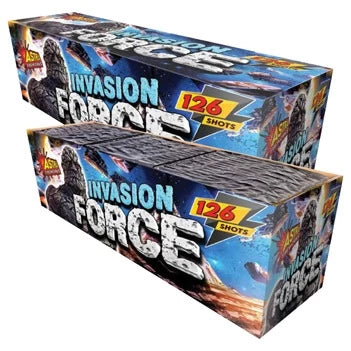 Invasion Force 126 Shot Compound Cake 1.3g By Astra Fireworks - SALE - HALF PRICE! PRE-ORDER Available after 21/10/2026