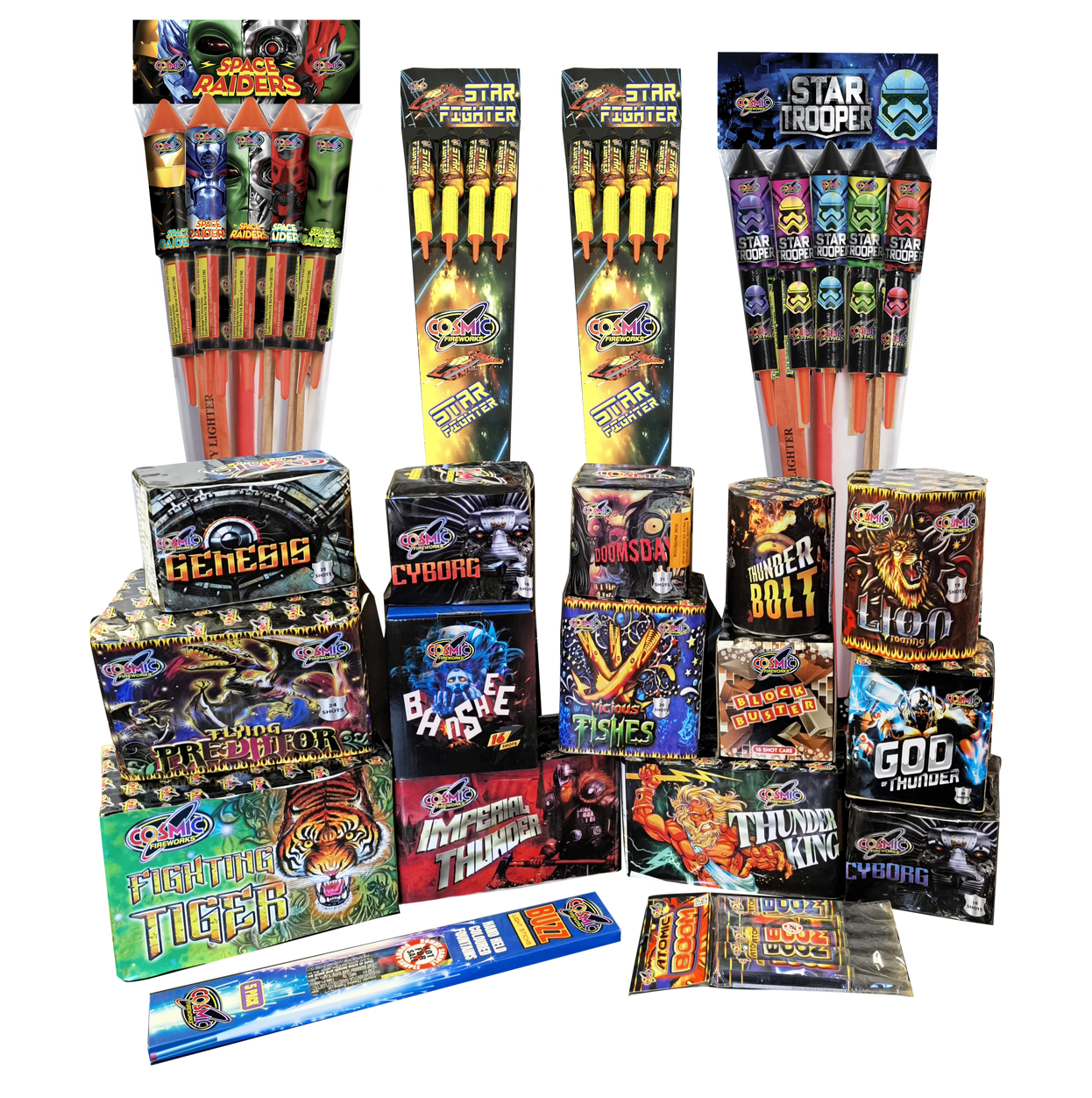 Storm Breaker 1.3G Crate By Cosmic Fireworks - HALF PRICE SALE!