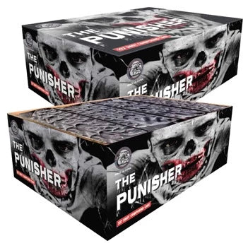 The Punisher 227 Shot Compound Cake 1.3g By British Bulldog Fireworks - HALF PRICE SALE!