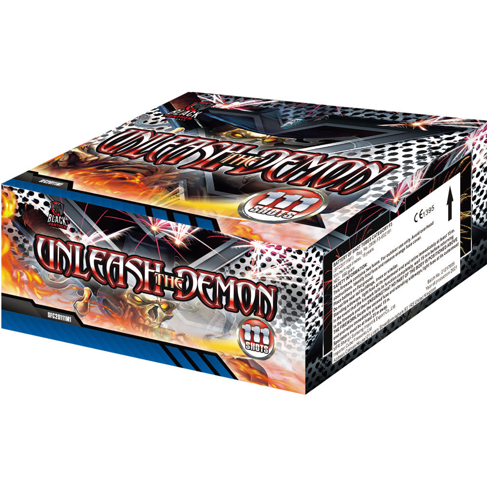 Unleash The Demon 111 Shot Barrage (1.3G) By Cube Fireworks - SALE!