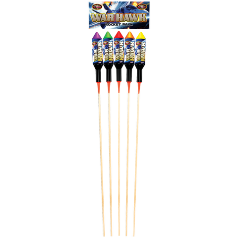 War Hawk Rocket 5pce (1.3G) By Bright Star Fireworks - BUY 1 GET 2 FREE!