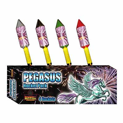 Pegasus Rocket Pack By Benwell Fireworks - 4 Pack - BUY 1 GET 2 FREE!