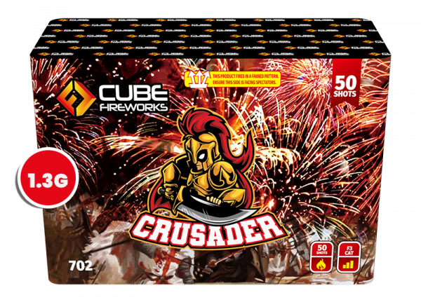 Crusader 50 Shot 1.3g By Cube Fireworks - SALE!