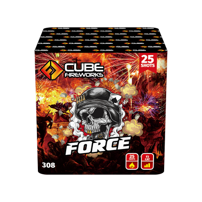 Force 25 Shot By Cube Fireworks - BUY 1 GET 1 FREE!
