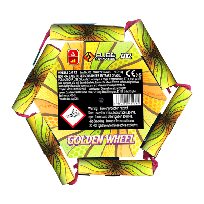 Golden Wheel By Cube Fireworks - BUY 1 GET 1 FREE! - Fireworks Direct