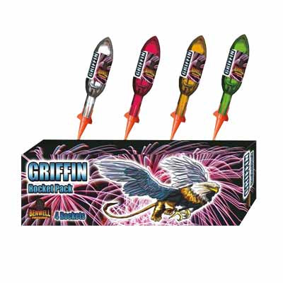 Griffin Rocket Pack By Benwell Fireworks - 4 Pack - BUY 1 GET 2 FREE!