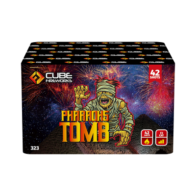 Pharaohs Tomb 42 Shot By Cube Fireworks - BUY 1 GET 1 FREE!