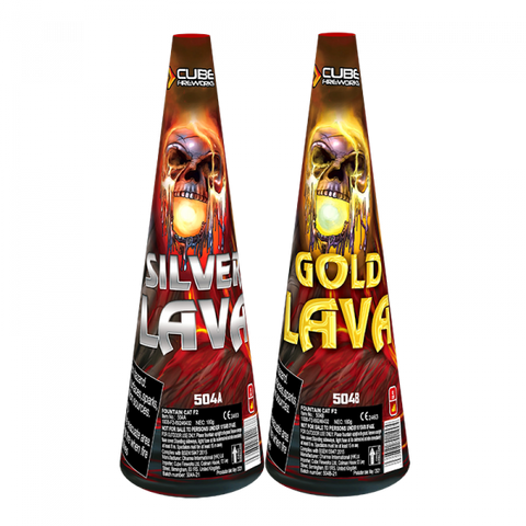 Silver Lava & Gold Lava By Cube Fireworks - BUY 1 GET 1 FREE!