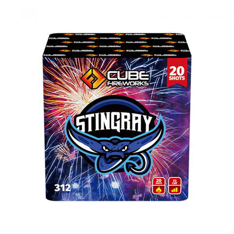 Sting Ray 20 Shot By Cube Fireworks - BUY 1 GET 1 FREE!