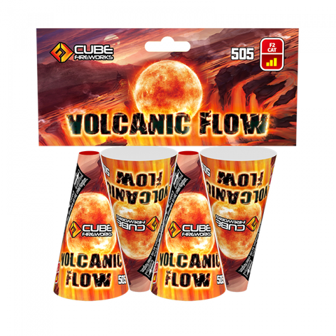 Volcanic Flow 4pack By Cube Fireworks - BUY 1 GET 2 FREE!