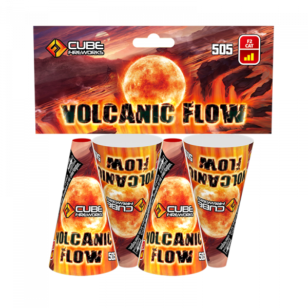 Volcanic Flow 4pack By Cube Fireworks - BUY 1 GET 2 FREE!