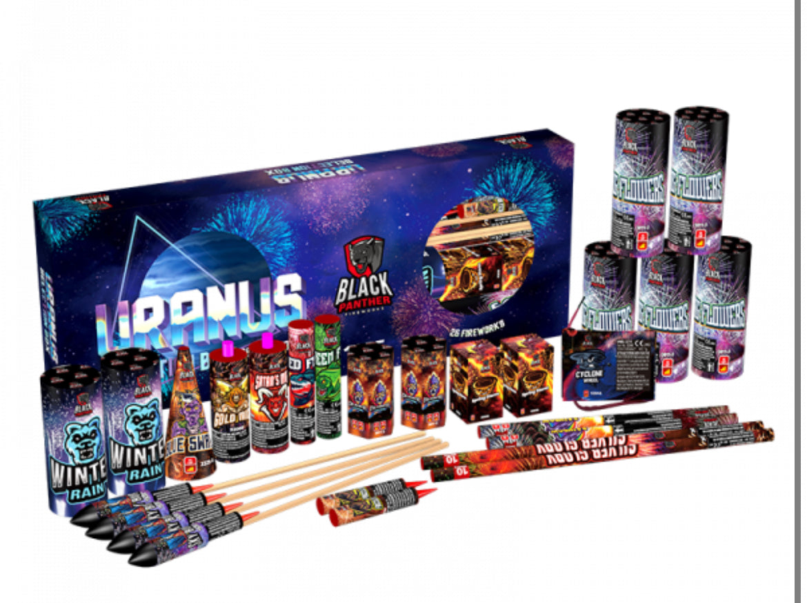 Tiger or Uranus Selection Box By Cube Fireworks - BUY 1 GET 1 FREE!