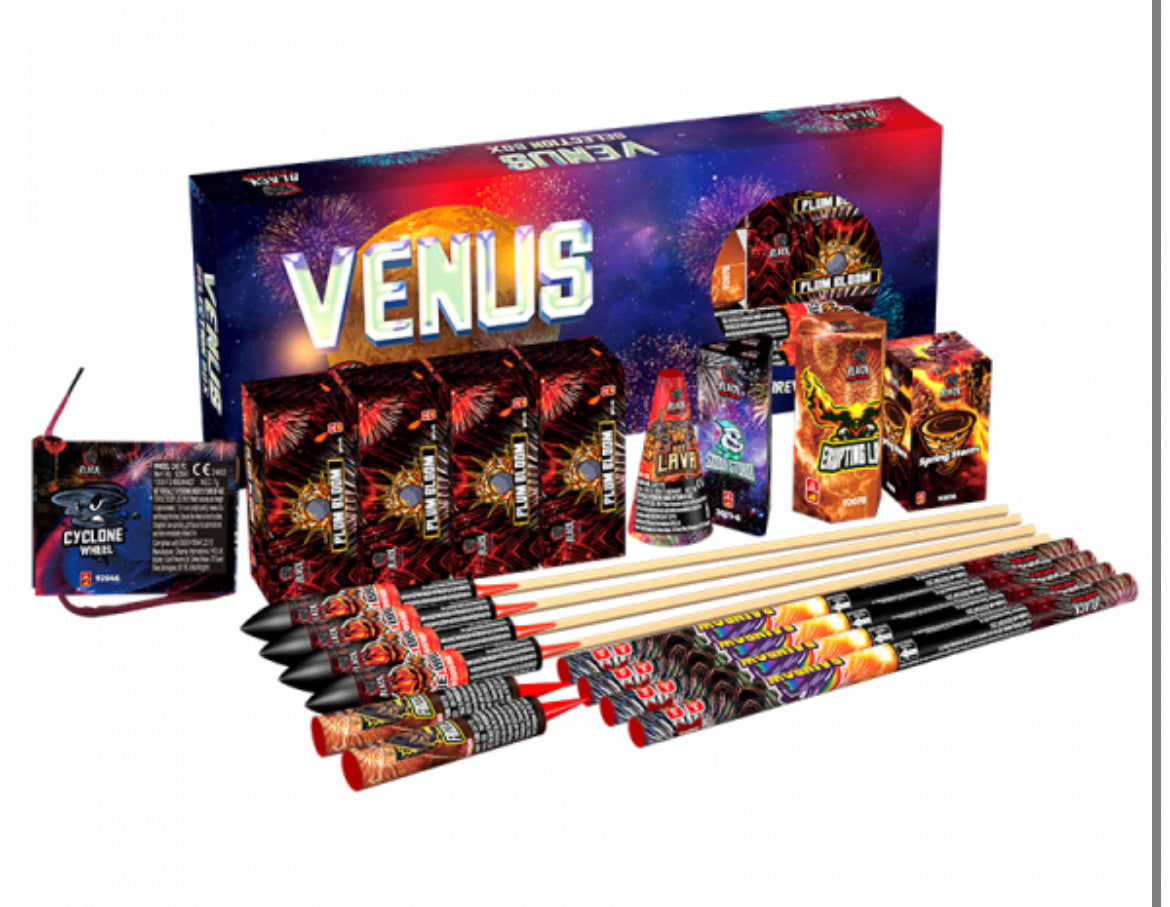 Puma Or Venus Selection Box By Cube Fireworks - BUY 1 GET 1 FREE!