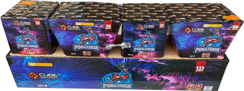 Poseidon 133 Shot Compound Cake By Cube Fireworks - SALE!