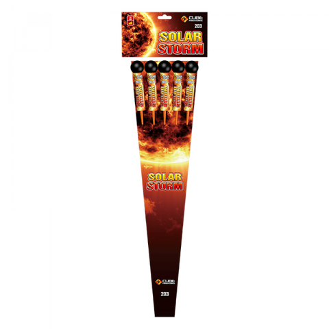 Solar Storm Rockets - 5 Pack  By Cube Fireworks - BUY 1 GET 2 FREE!